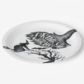 Drink Witte Borden van halloween-papier Papieren Bordje (Gekanteld)