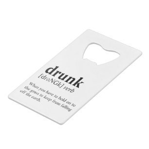 Drink - Woordenboek betekenis Creditkaart Flessenopener