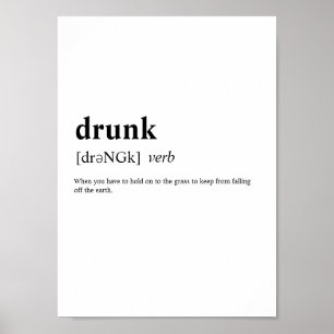 Drink - Woordenboek betekenis Poster