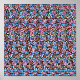 Drink wordt bediend - Verborgen 3D-afdrukken Poster