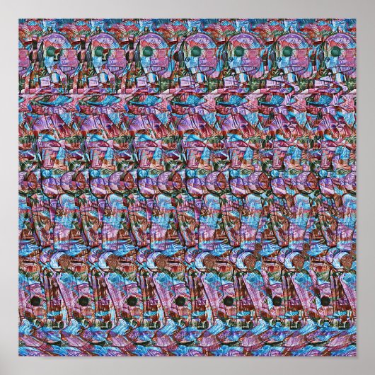 Drink wordt bediend - Verborgen 3D-afdrukken Poster (Voorkant)