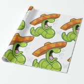 Drink worm met Sombrero Mexican Party Cadeaupapier (Uitgerold)