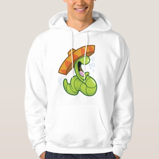 Drink worm met Sombrero Mexican Party Hoodie (Voorkant)