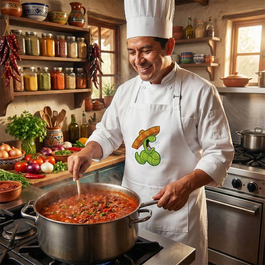 Drink worm met Sombrero Mexican Party Standaard Schort