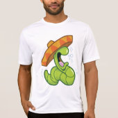 Drink worm met Sombrero Mexican Party T-shirt (Voorkant)
