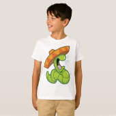 Drink worm met Sombrero Mexican Party T-shirt (Voorkant volledig)