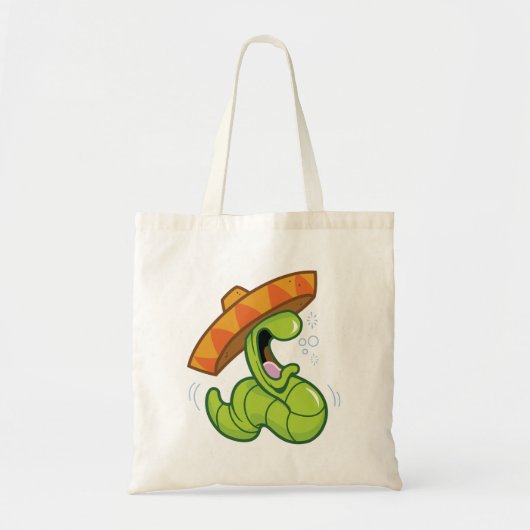 Drink worm met Sombrero Mexican Party Tote Bag (Voorkant)