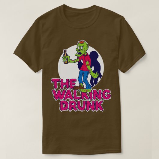 Drink zombie t-shirt (Design voorkant)