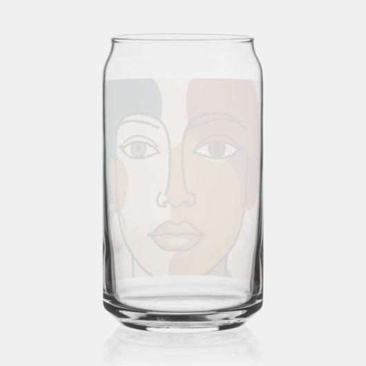 Drinkbeker Blikvorm Glas (Voorkant)