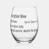 Drinke Humor Recept Wijn Glas (Voorkant)