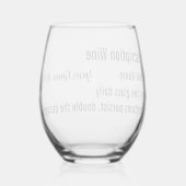 Drinke Humor Recept Wijn Glas (Achterkant)