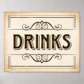  DRINKEN Afdrukken Poster (Voorkant)