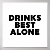 Drinken Alleen beste Poster (Voorkant)