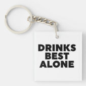 Drinken Alleen beste Sleutelhanger (Voorkant)