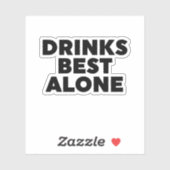 Drinken Alleen beste Sticker (Vel)