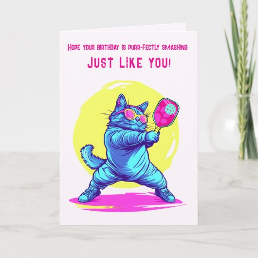 Drinken als een kat feestdagen kaart (Voorkant)