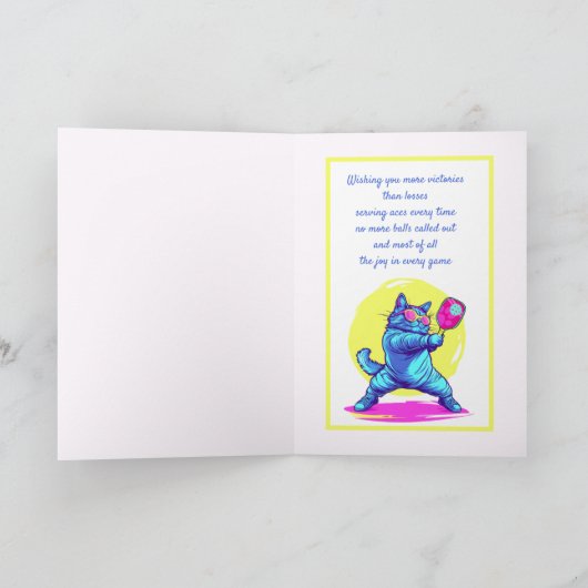 Drinken als een kat feestdagen kaart (Binnen)