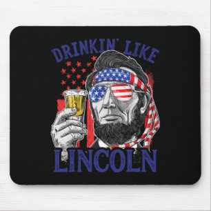 Drinken als Lincoln 4 juli Abraham Abe Amer Muismat