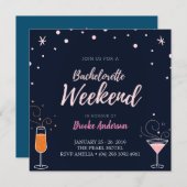 Drinken Bachelorette Weekend Party-kaart Kaart (Voorkant / Achterkant)