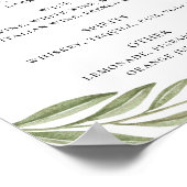 Drinken balk voor de groenbladerkalligrafie poster (Hoek)