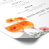 Drinken Bar Aperol Spritz Vrijgezellenfeest Tafelt Poster (Hoek)