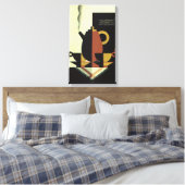  Drinken Beverages Koffiepot met bekertjes Canvas Afdruk (Insitu (Slaapkamer))