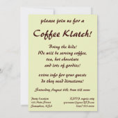  Drinken Beverages Koffiepot met bekertjes Kaart (Achterkant)