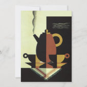  Drinken Beverages Koffiepot met bekertjes Kaart (Voorkant)