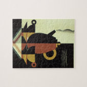 Drinken Beverages Koffiepot met bekertjes Legpuzzel (Horizontaal)