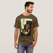  Drinken Beverages Koffiepot met bekertjes T-shirt (Voorkant volledig)