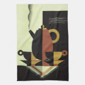 Drinken Beverages Koffiepot met bekertjes Theedoek (Verticaal)