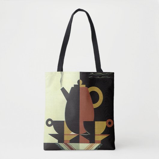  Drinken Beverages Koffiepot met bekertjes Tote Bag (Voorkant)