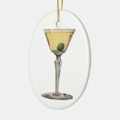  Drinken Beverages, Martini Olive Cocktail Keramisch Ornament (Links)