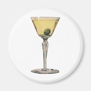 Drinken Beverages, Martini Olive Cocktail Magneet