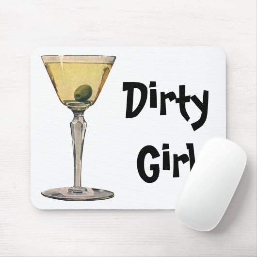  Drinken Beverages, Martini Olive Cocktail Muismat (Met muis)