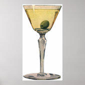  Drinken Beverages, Martini Olive Cocktail Poster (Voorkant)