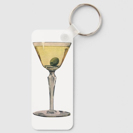  Drinken Beverages, Martini Olive Cocktail Sleutelhanger (Achterkant)