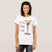  Drinken Beverages, Martini Olive Cocktail T-shirt (Voorkant volledig)