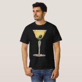Drinken Beverages, Martini Olive Cocktail T-shirt (Voorkant volledig)