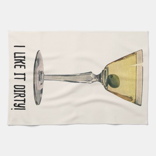  Drinken Beverages, Martini Olive Cocktail Theedoek (Horizontaal)