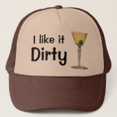  Drinken Beverages, Martini Olive Cocktail Trucker Pet (Voorkant)