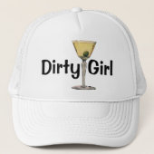 Drinken Beverages, Martini Olive Cocktail Trucker Pet (Voorkant)