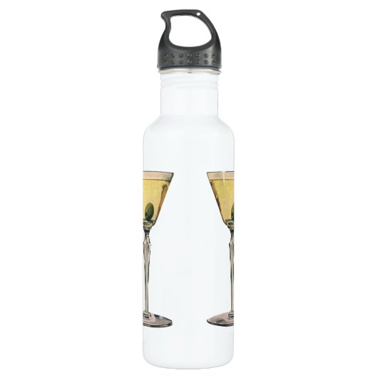  Drinken Beverages, Martini Olive Cocktail Waterfles (Achterkant)