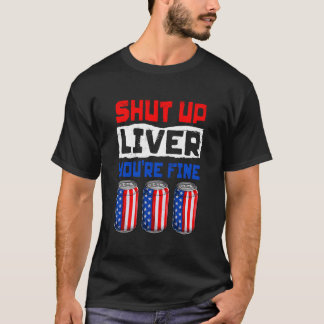Drinken Bier Citaat 4 Juli Voor T-shirt