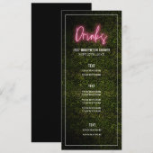 Drinken Bruiloft Feest Menu (Voorkant / Achterkant)
