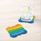 Drinken Coasters lgbtq regenboog vlag lesbisch gay Kartonnen Onderzetters (Insitu)