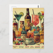  Drinken drankillustratie Briefkaart (Voorkant / Achterkant)