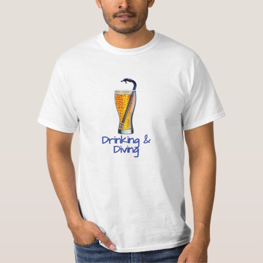 Drinken & Duiken T-shirt (Voorkant)