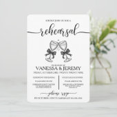 Drinken en bogen repetitie Dinner Invitation Kaart (Staand voorkant)