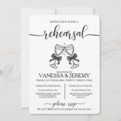 Drinken en bogen repetitie Dinner Invitation Kaart (Voorkant)